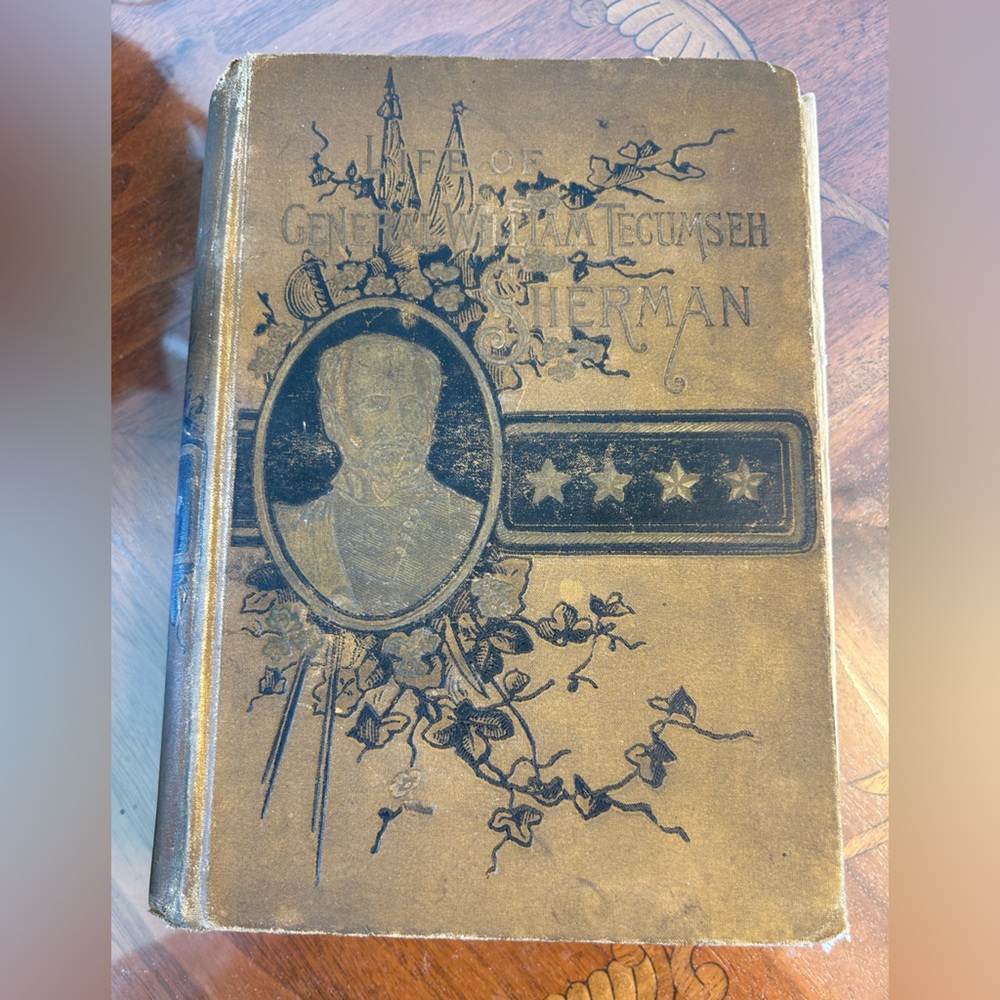 Antique Life of William Tecumseh Sherman book by Johnson 1891, civil war